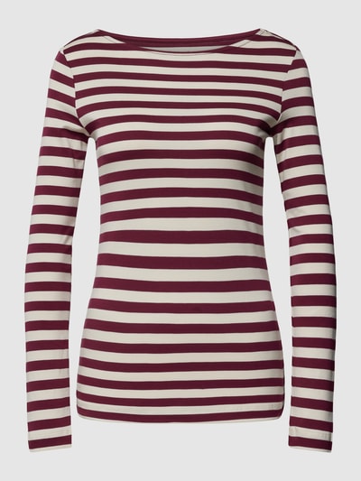 Christian Berg Woman Longsleeve mit Streifenmuster Bordeaux 2