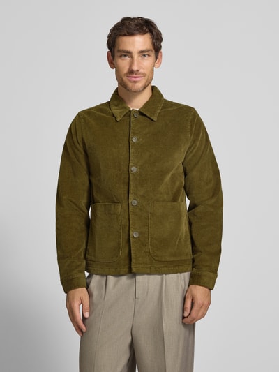 Casual Friday Hemdjacke mit Eingrifftaschen Modell 'HOLMDRUP' Khaki 4
