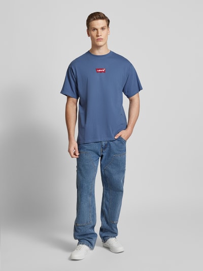 Levi's® T-Shirt mit Label-Stitching Dunkelblau 1