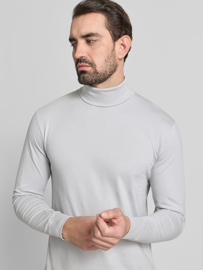 RAGMAN Shirt met lange mouwen en col Steengrijs - 3