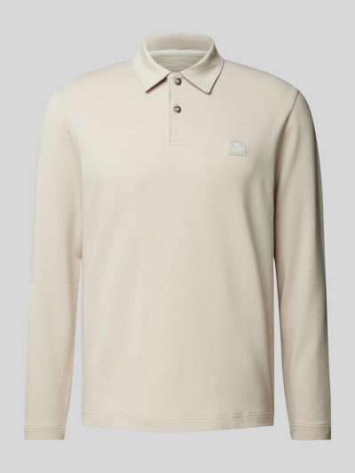 Marc O'Polo Regular fit poloshirt met biologisch katoen Beige - 2