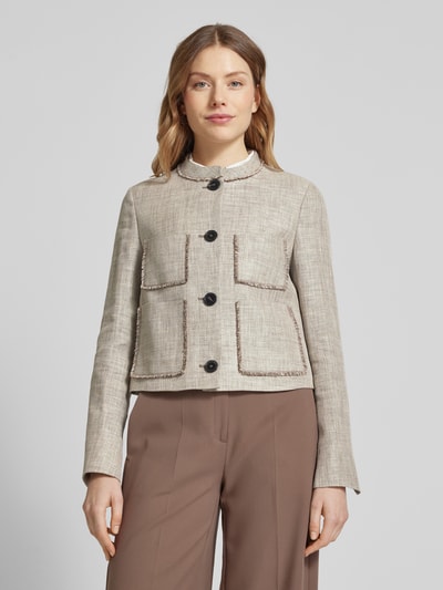 Windsor Blazer met opgestikte zakken Beige gemêleerd - 4