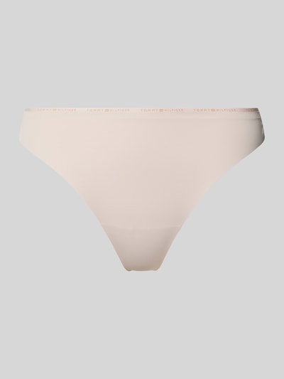 TOMMY HILFIGER String mit Label-Detail Beige 1