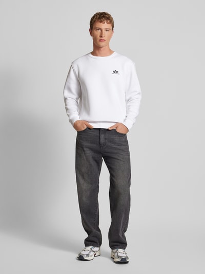 Alpha Industries Sweatshirt met labelprint Wit - 1