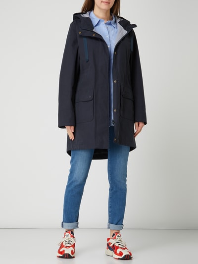 Barbour Parka met capuchon, model 'Ava' - waterdicht  Marineblauw - 1