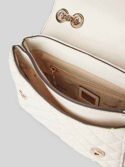 Guess Handtasche mit Steppnähten Modell 'EVERLEE' Ecru 5
