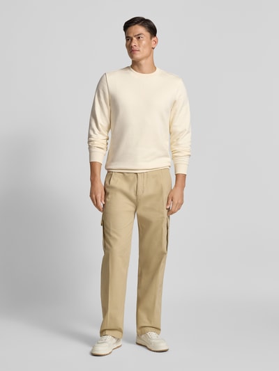 MCNEAL Regular Fit Sweatshirt aus Baumwoll-Mix mit Rundhalsausschnitt Ecru 1