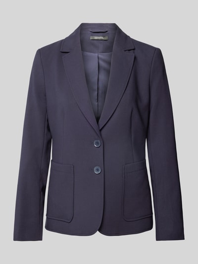 comma Blazer in unifarbenem Design Marine 2