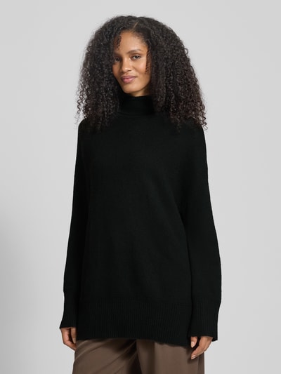 VERO MODA Relaxed Fit Rollkragenpullover mit Woll-Anteil Modell 'AQUARIUS' Black 4