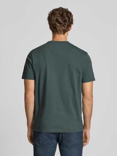 Napapijri T-Shirt mit Label-Stitching und Rundhalsausschnitt Khaki 5