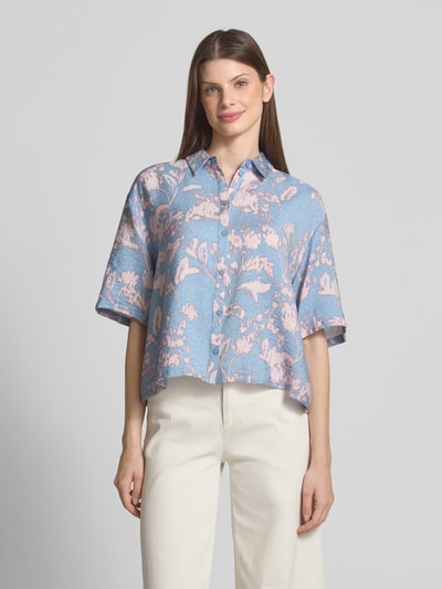 JAKE*S STUDIO WOMAN Blouse van viscosemix met 1/2-mouwen Oudroze - 4