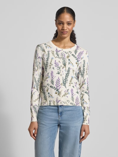 Christian Berg Woman Strickcardigan aus Viskose-Mix Offwhite 4
