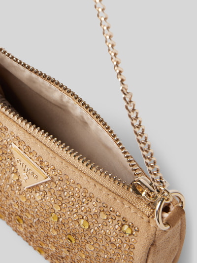 Guess Handtas met siersteentjes, model 'DAILY POUCH' Goud gemêleerd - 4