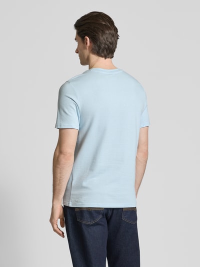 MCNEAL T-Shirt mit geripptem Rundhalsausschnitt Hellblau 5