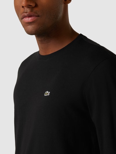Lacoste Longsleeve mit Logo-Stitching Black 3
