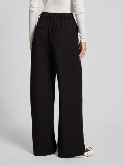 Pieces Wijde broek met viscose, model 'KAMIL' Zwart - 5