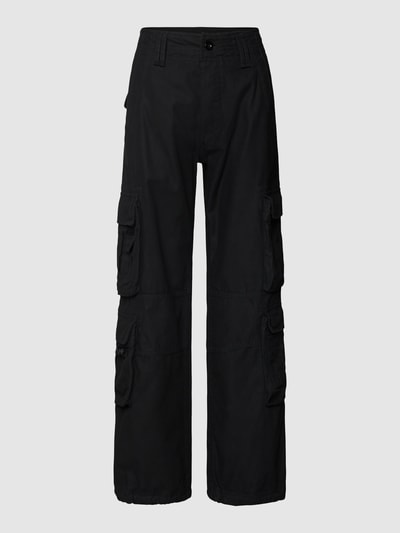 REVIEW Cargohose mit aufgesetzten Taschen Schwarz 2