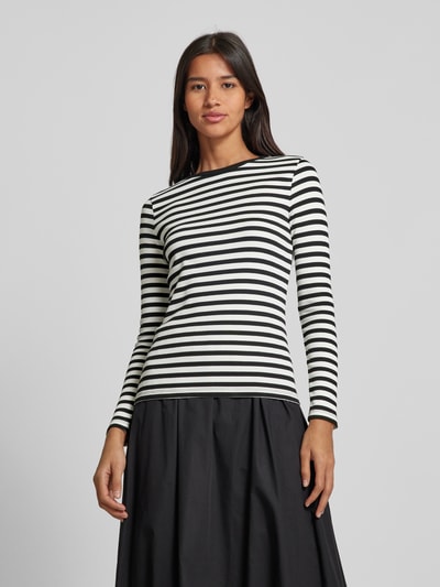 Jake*s Casual Longsleeve met ronde hals Zwart - 4