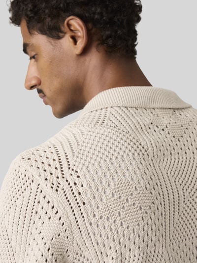 Levi's® regular fit overhemd met korte mouwen van katoen tricot Offwhite - 3