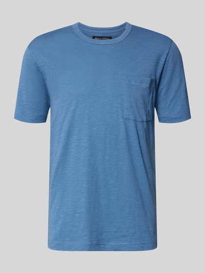Marc O'Polo Regular Fit T-Shirt aus reiner Baumwolle Blau 2