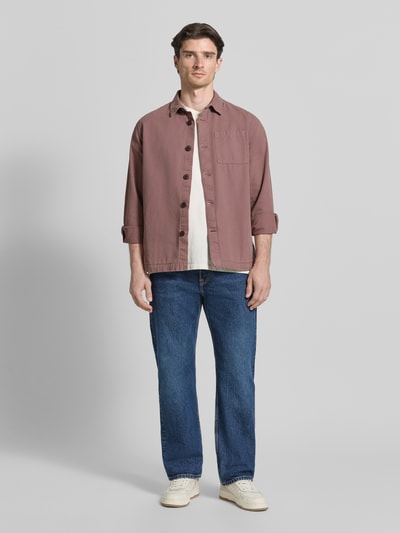 Barbour Regular fit overhemdjack van puur katoen Oudroze - 1