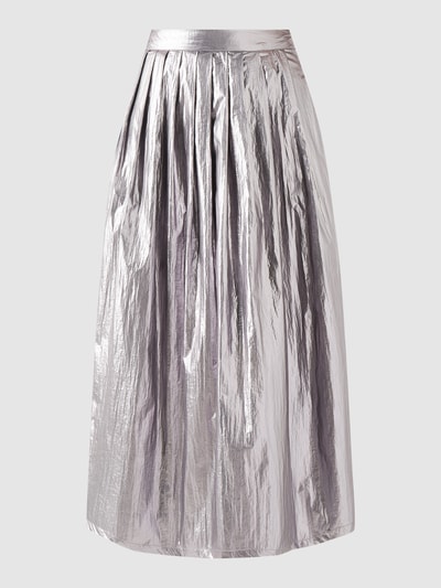 Jake*s Casual Midirok in metallic look  Zilver - 2