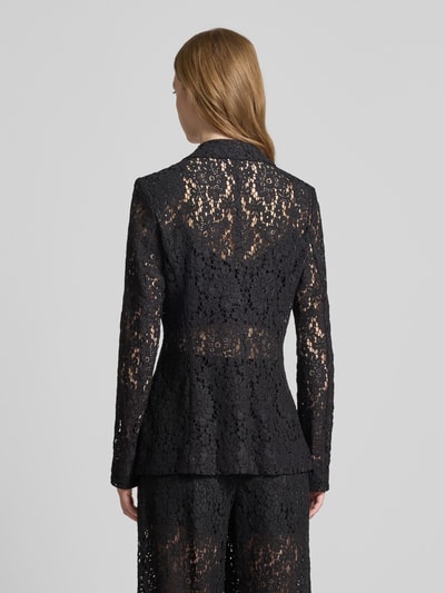 Jake*s Cocktail Żakiet z koronką szydełkową Czarny 5