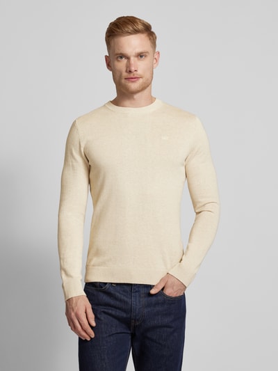 Tom Tailor Pullover mit Rundhalsausschnitt aus reiner Baumwolle Beige 4