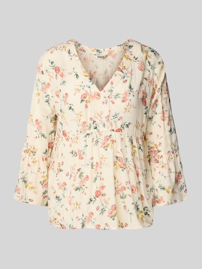 Only Regular fit blousetop van pure viscose, model 'ELIZA' Ecru - 2