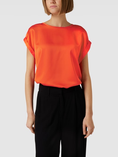 Vila T-Shirt mit Rundhalsausschnitt Modell 'VIELLETTE' Orange 4