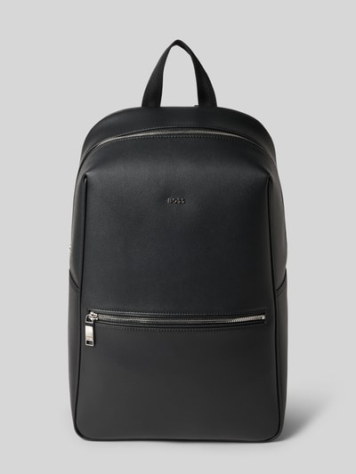 BOSS Rugzak van echt runderleer, model 'DAXTER' Zwart - 2