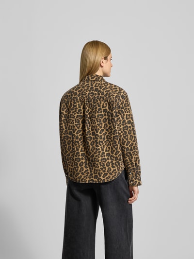 Anine Bing Jacke mit Allover-Animal-Print Mittelbraun 5