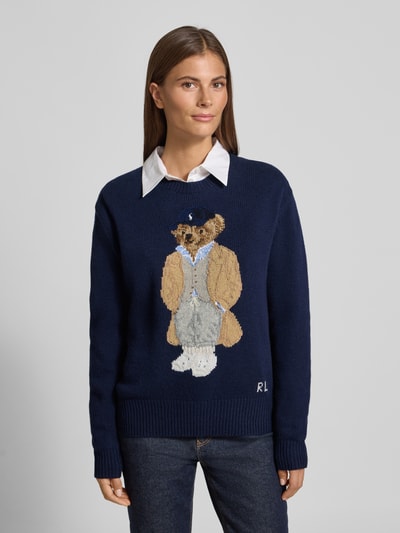 Polo Ralph Lauren Gebreide pullover van een mix van wol en kasjmier Marineblauw - 4