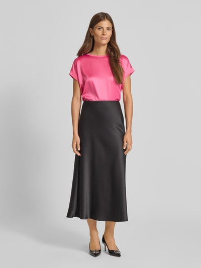 Christian Berg Woman T-Shirt mit geripptem Rundhalsausschnitt Pink 1