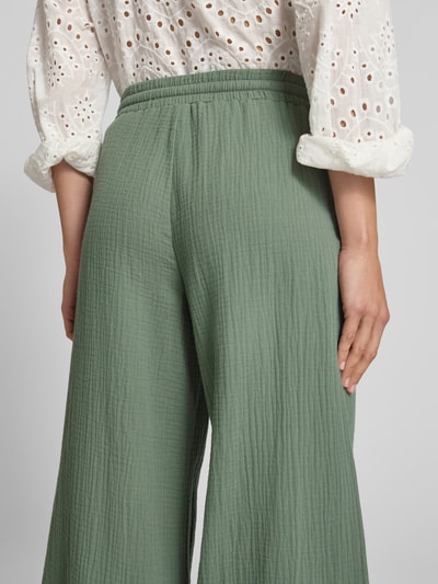 Christian Berg Woman Wide Leg Stoffhose in verkürzter Passform Schilf 3