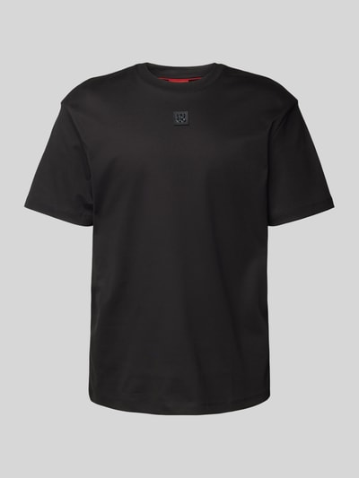 HUGO T-Shirt mit Label-Patch Modell 'Dalile' Black 2
