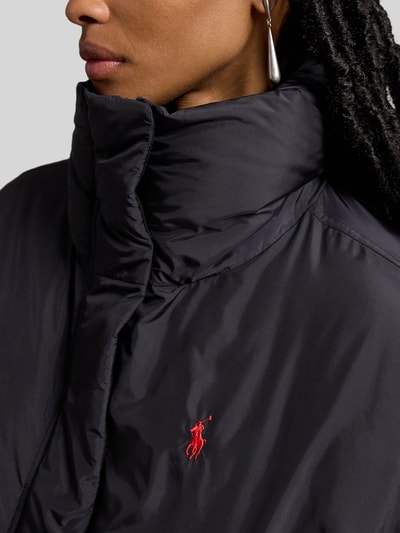 Polo Ralph Lauren boxy fit gewatteerd jack met gestikt logo Zwart - 3