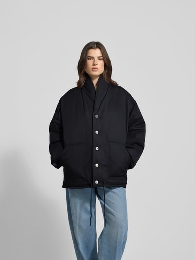 Closed Regular Fit Jacke mit Knopfleiste Black 4