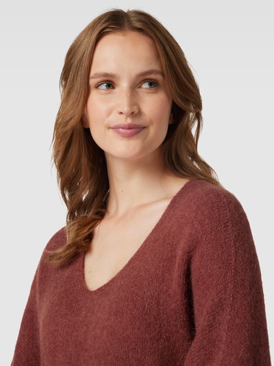 Luisa Cerano Strickpullover mit Alpaka-Anteil Cognac 3