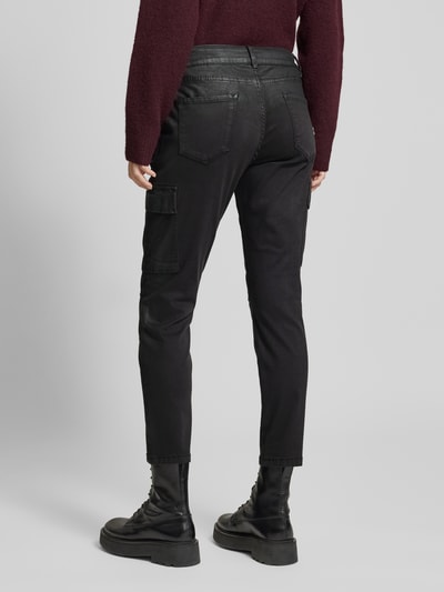 Buena Vista Regular fit broek in leerlook Zwart - 5