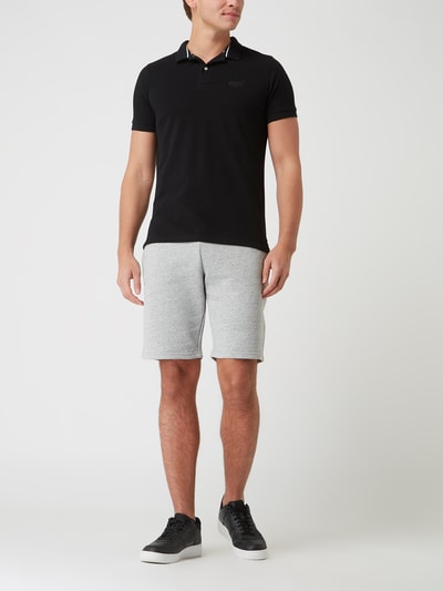 Superdry Sweatshorts met logo Middengrijs gemêleerd - 1