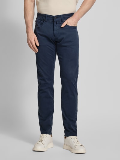 Pierre Cardin Tapered Fit Chino im 5-Pocket-Design Modell 'Lyon' Marine 4