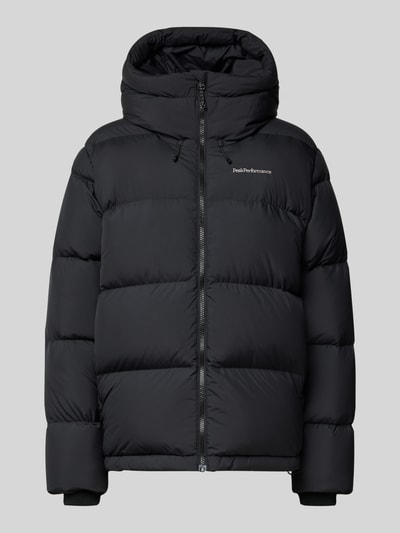 PEAK PERFORMANCE Regular fit gewatteerd jack met logostitching, model 'Rivel' Zwart - 2