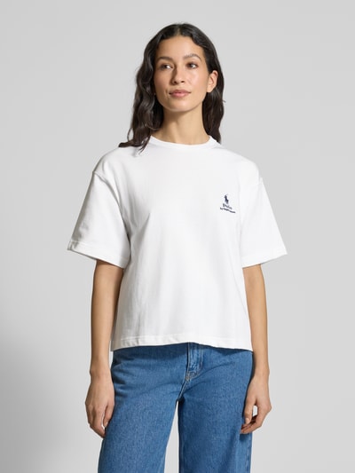 Polo Ralph Lauren T-Shirt mit Label-Stitching Weiss 4