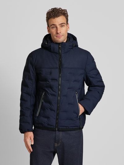 Tom Tailor Hybrid Jacke mit abnehmbarer Kapuze  Marine 4