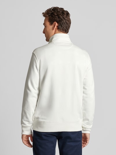 Gant Regular fit sweatjack met labelstitching, model 'SGIELD' Offwhite - 5