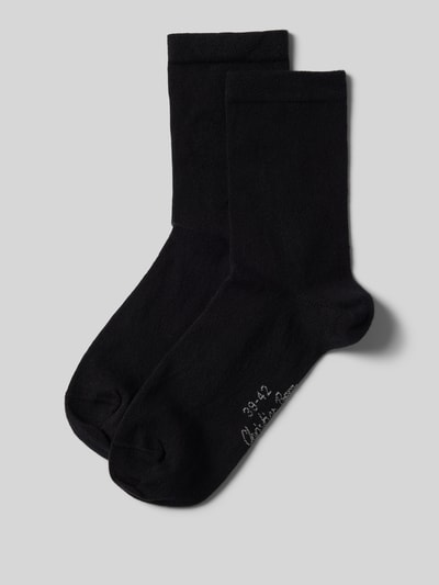 Christian Berg Woman Socken mit Label-Detail im 2er-Pack Black 1