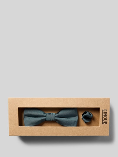 Cinque Strik en pochet van zijde, model 'PIO' Rietgroen - 1