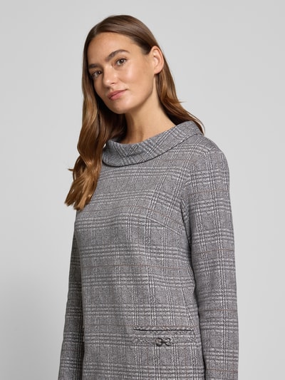 Betty Barclay Regular Fit Minikleid mit Reißverschluss Modell 'September' Hellgrau 3