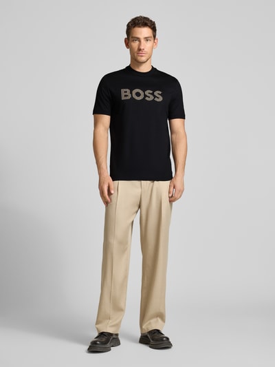 BOSS Regular Fit T-Shirt aus reiner Baumwolle Modell 'C-THOMPSON 41' Black 1